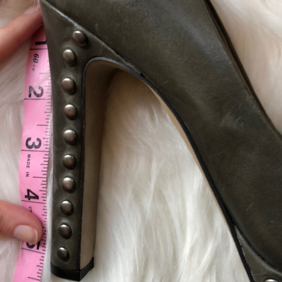 NWOT Vince Camuto Studded Green Platform Heels - Picture 4 of 7